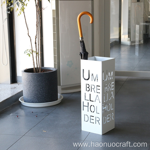 Estante de paraguas de barril de paraguas de letras creativas